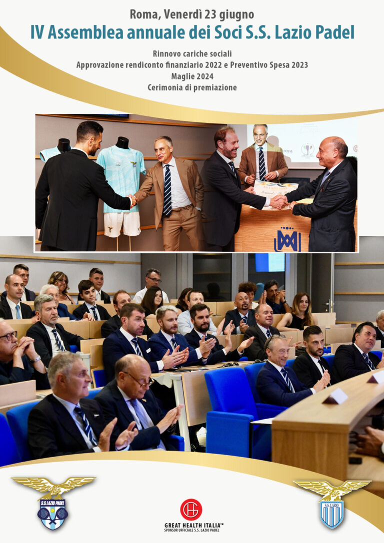 IV Assemblea annuale S.S. Lazio Padel